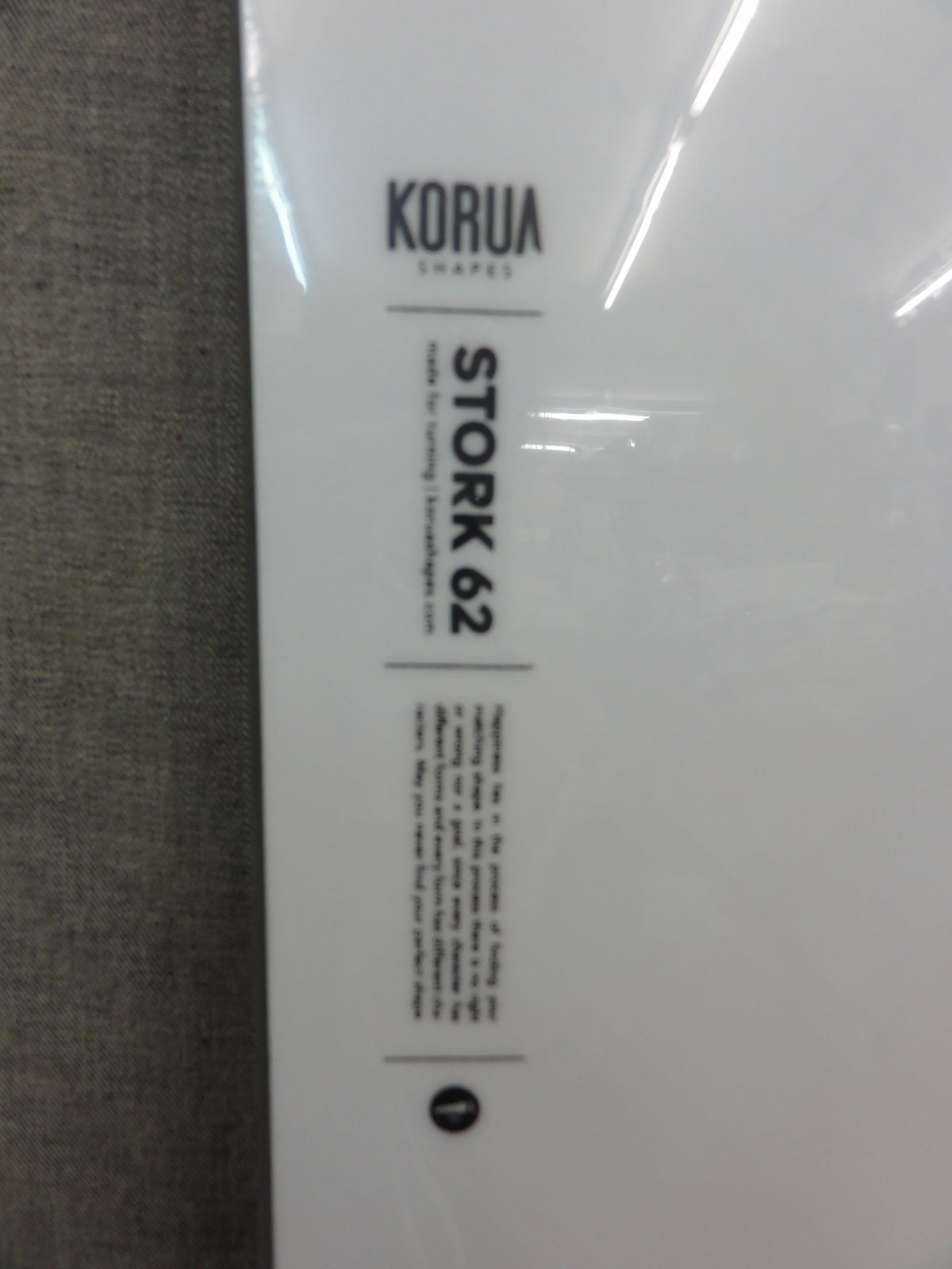 KORUA SHAPES SNOWBOARDS（コルアシェイプススノーボード）STORK（ストーク）162cm　トップシート（Brushed（ブラッシュド））・・店頭のみの販売！・・在庫１点有