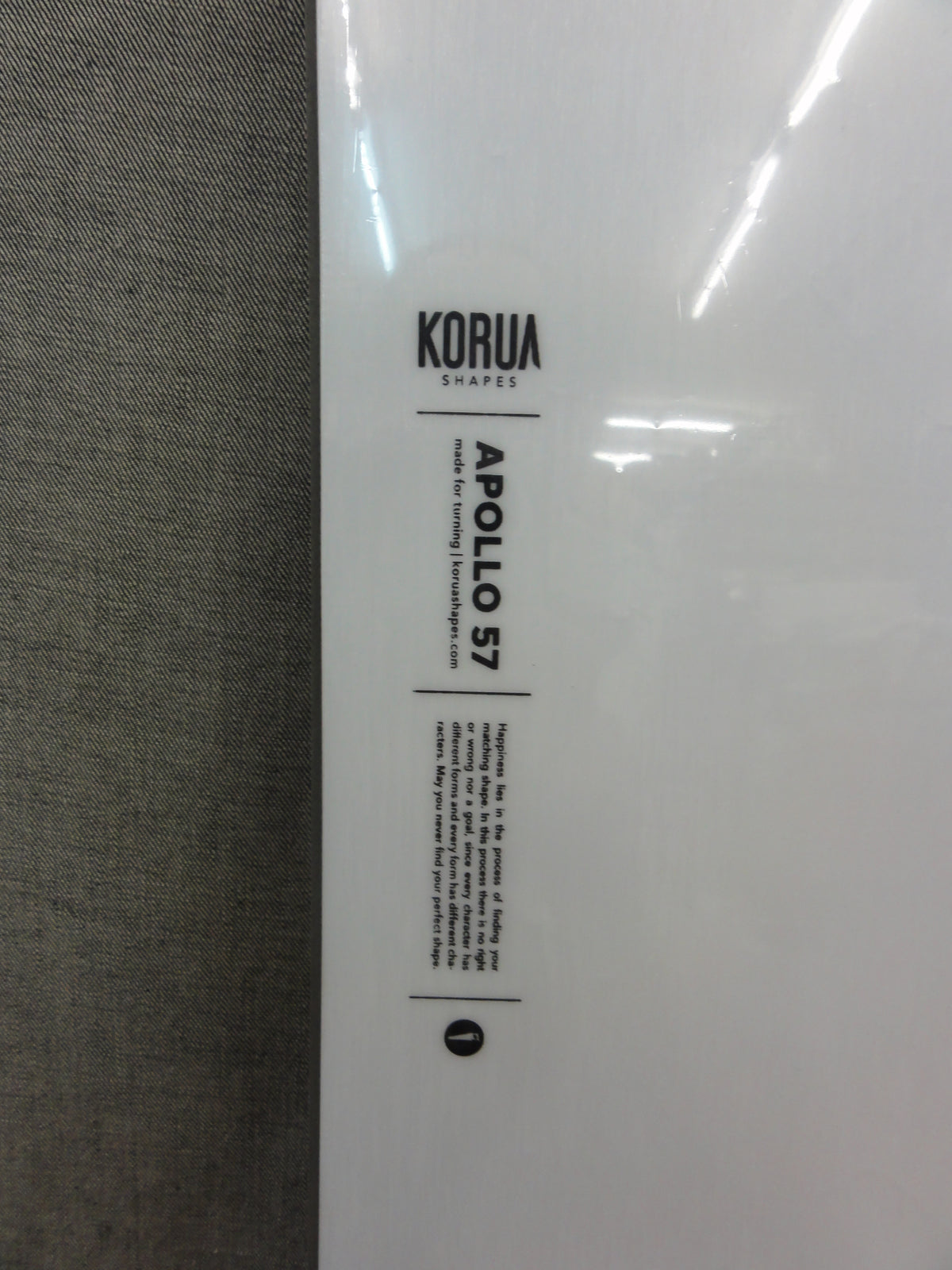 KORUA SHAPES SNOWBOARDS（コルアシェイプススノーボード）Apollo Regular（アポロレギュラー）157cm　トップシート（Brushed（ブラッシュド））・・店頭のみの販売！・・在庫１点有