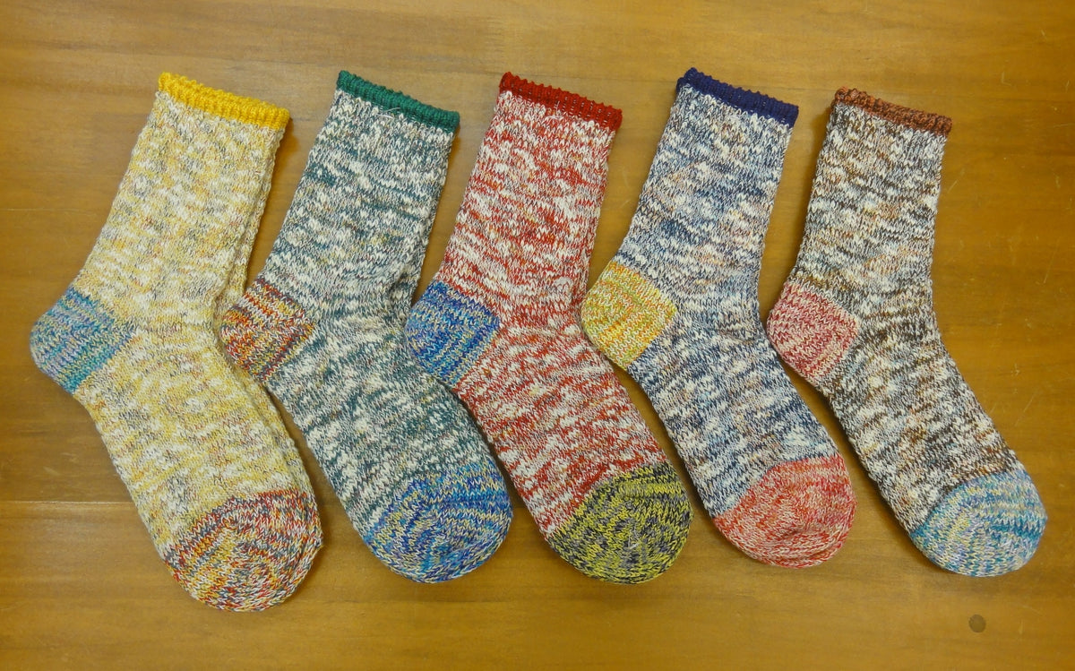 6 色ツイスター杢切り替え MENS 11652（サイズは25-27cmのワンサイズ）