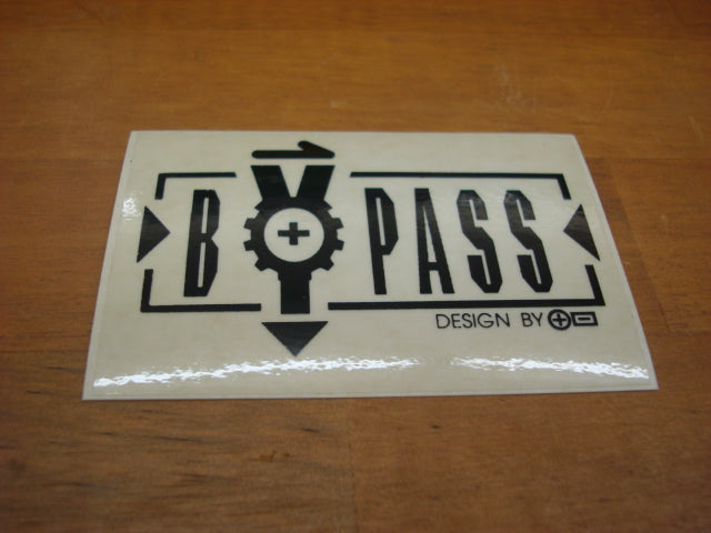 BYPASS ステッカー（カラー：ブラック）９Ｘ６ｃｍ