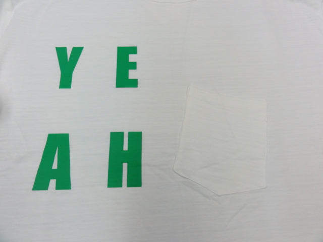 YEAH Y-1014A(ビッグポケットTシャツ) UNISEX(男女兼用)ワンサイズのみ(カラー：オフ) 日本サイズ