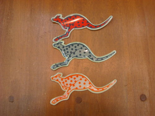 カンガルー樹脂ステッカー(中)