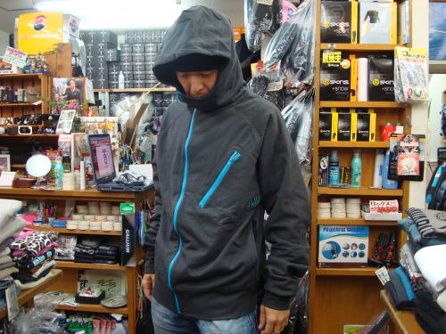 FX10-511 BK Zip Hoodie（カラー：black/turquoise）サイズ：L（日本サイズ）