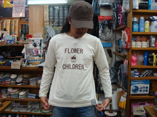 FLOWER スラブ L/S T Y-0317 C（カラー：ナチュラル）サイズ：M（日本サイズ）