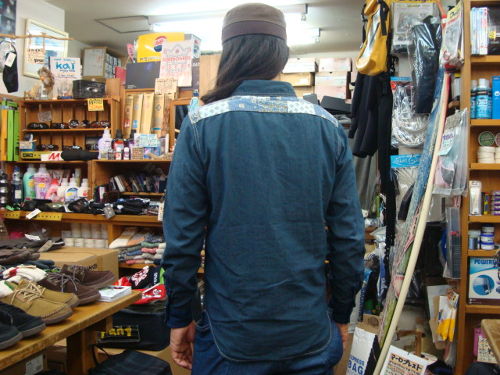 L/S シャツ 312-022（カラー：INDIGO）サイズ：M（日本サイズ）