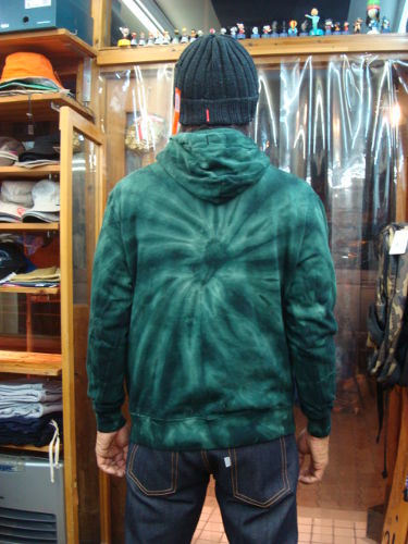 FX14-509 RUDE STAR TIEDYE HOODIE（カラー：forest）サイズ：M（日本サイズ）