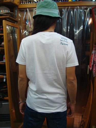 AMS CORP＆Kai surf コラボ S/S Tee 002（カラー：WHITE）サイズ：M