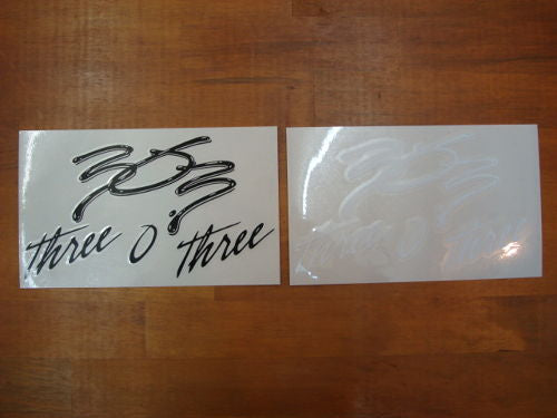 303 Logo Stickers(スリーオースリーロゴステッカー) Medium