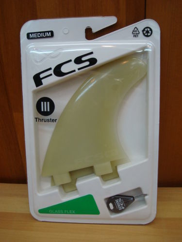 FCS GLASSFLEX THRUSTER SETS(FCS用フィン)（サイズ：MEDIUM）