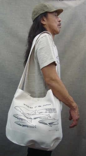 HEAVY CANVAS NEWS PAPER BAG NPB-001C（STYLE：WHALES）