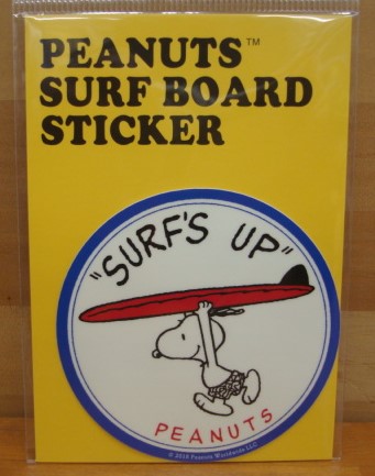 スヌーピー（SNOOPY）PEANUTS SURF BOARD STICKER（ピーナッツサーフボードステッカー） SNP-19002