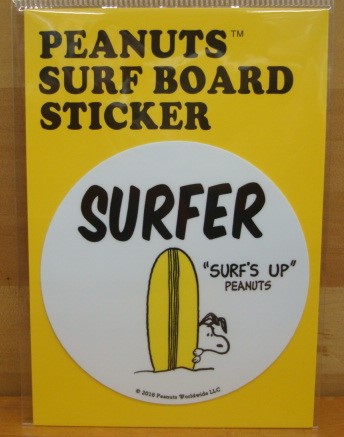 スヌーピー（SNOOPY）PEANUTS SURF BOARD STICKER（ピーナッツサーフボードステッカー） SNP-19004