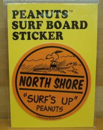 スヌーピー（SNOOPY）PEANUTS SURF BOARD STICKER（ピーナッツサーフボードステッカー） SNP-19006