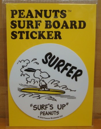 スヌーピー（SNOOPY）PEANUTS SURF BOARD STICKER（ピーナッツサーフボードステッカー） SNP-19008