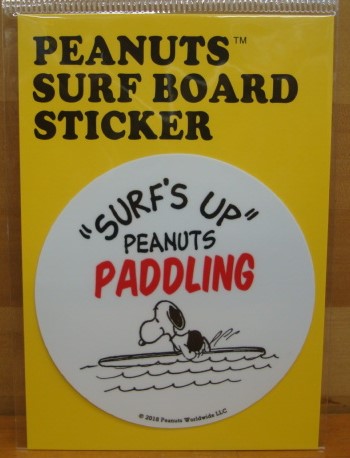 スヌーピー（SNOOPY）PEANUTS SURF BOARD STICKER（ピーナッツサーフボードステッカー） SNP-19010