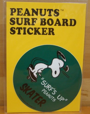 スヌーピー（SNOOPY）PEANUTS SURF BOARD STICKER（ピーナッツサーフボードステッカー） SNP-19014