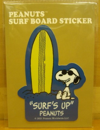 スヌーピー（SNOOPY）PEANUTS SURF BOARD STICKER（ピーナッツサーフボードステッカー） SNP-21012