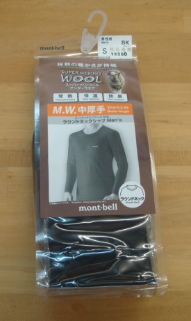 スーパーメリノウールM.W.ラウンドネックシャツ Men's #1107654（カラー：ブラック(BK)）