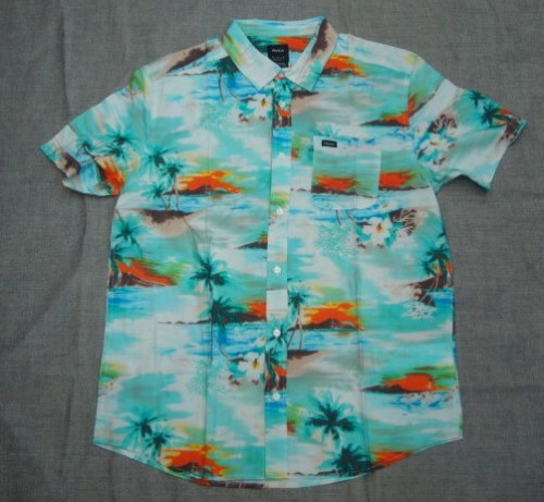 メンズ PARADISO SS BC041-138 M5113RPD ショートスリーブシャツ（カラー：TEAL）サイズ：M・・店頭のみの販売！Mサイズ、在庫あり。