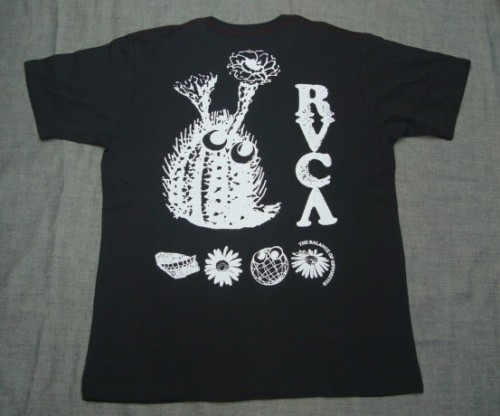 メンズ PET CACUTAS ST BC041-255 Tシャツ（カラー：RVCA BLACK）サイズ：M・・店頭のみの販売！Mサイズ、在庫あり。