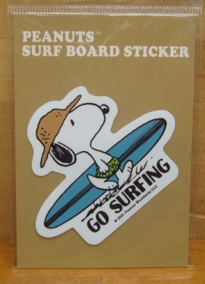 スヌーピー（SNOOPY）PEANUTS SURF BOARD STICKER（ピーナッツサーフボードステッカー） SNP-21008