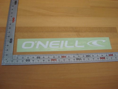 O’NIELL（オニール）WAVE STICKER（ウエイブステッカー）18cm（カッティングタイプ）GO-1430 （カラー：ホワイト）