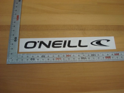 O’NIELL（オニール）WAVE STICKER（ウエイブステッカー）18cm（カッティングタイプ）GO-1430 （カラー：ブラック）