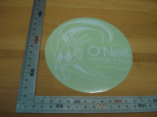O’NIELL（オニール）O’RIGINAL STICKER（オリジナルステッカー）12cm（シールタイプ）GO-1330 （カラー：ホワイト）