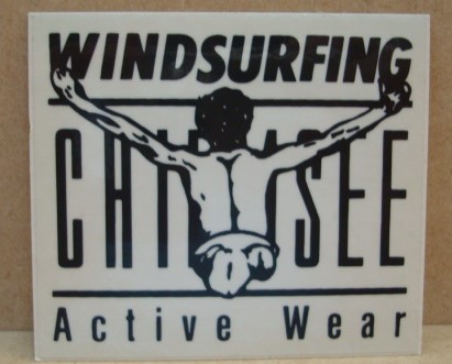 WIND SURFING CHIEMSEEステッカー（小）（カラー：ブラック）