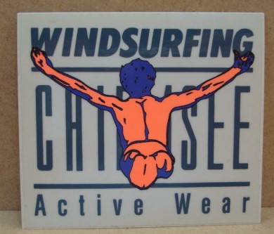 WIND SURFING CHIEMSEEステッカー（小）（カラー：オレンジ）