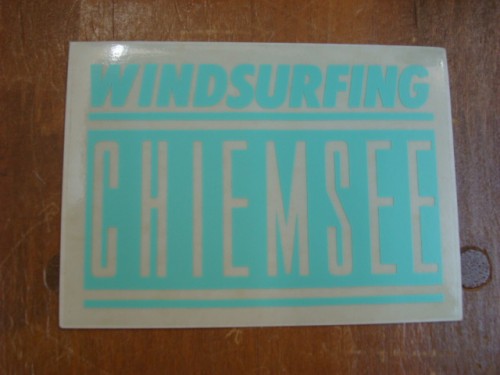 WIND SURFING CHIEMSEEステッカーロゴ（カラー：ミントグリーン）