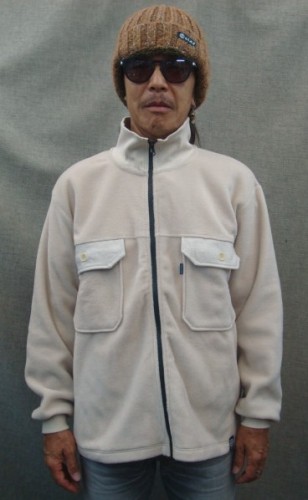 ZIP UPフリースJKT 125-608（カラー：IVORY）