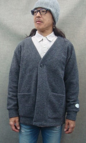 1ボタンカーディガン 125-609（カラー：BLACK）