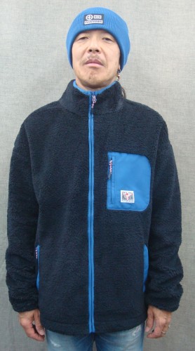 MEN SHERPA FLEECE JACKET 00017682（カラー：19-3911 BLACK BEAUTY）